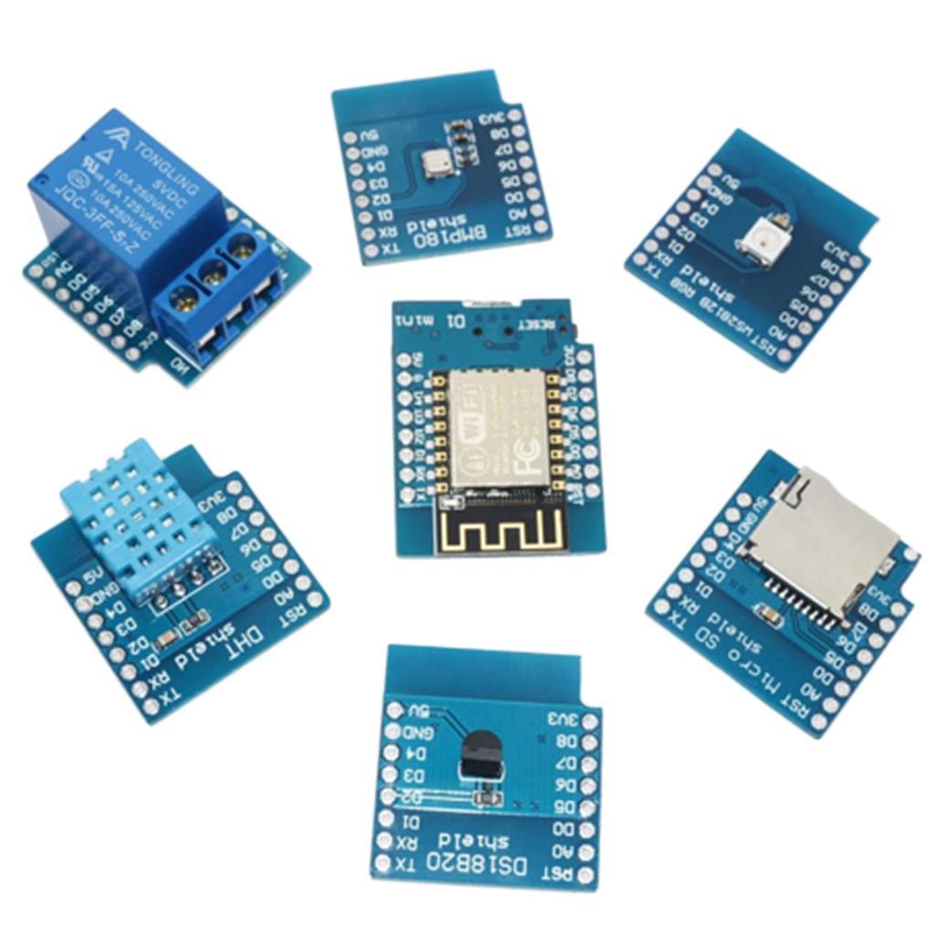 7pc D1 Mini Kit NodeMcu 4M Bytes Lua WiFi Development Board Base on ESP 12F