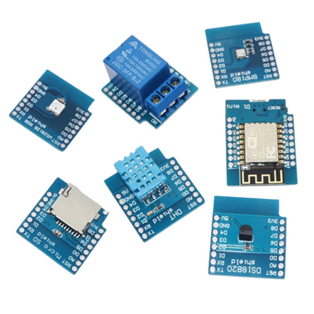 7pc D1 Mini Kit NodeMcu 4M Bytes Lua WiFi Development Board Base on ESP 12F