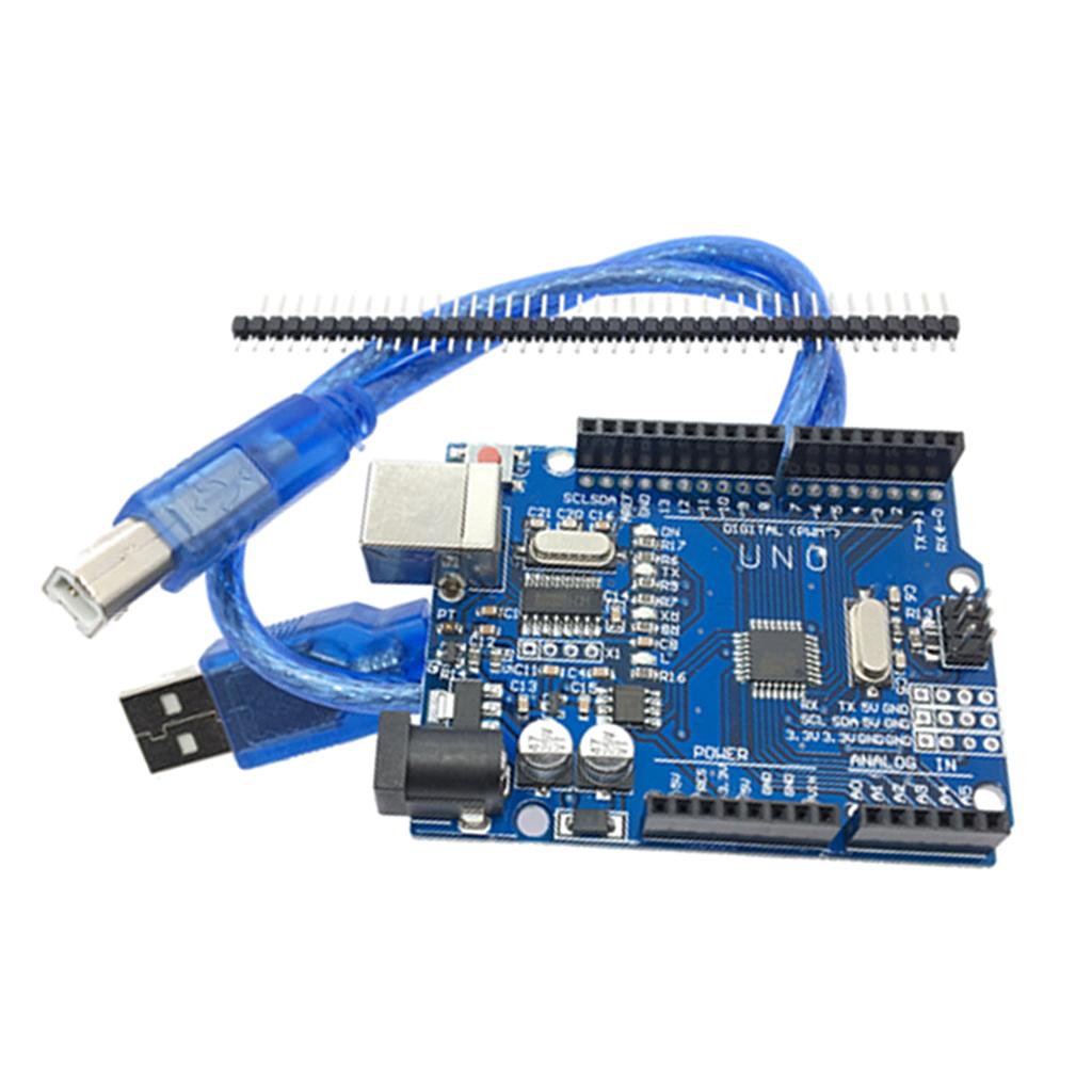 UNO R3 Development Board for Arduino DIY Kits w/ Cable Improved Version