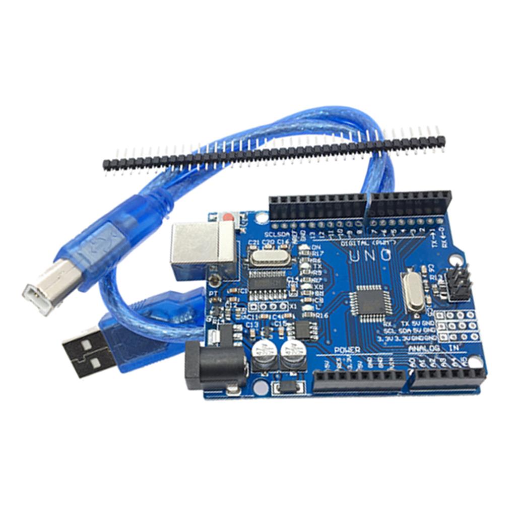UNO R3 Development Board for Arduino DIY Kits w/ Cable Improved Version