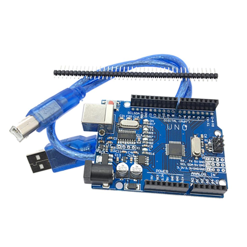 UNO R3 Development Board for Arduino DIY Kits w/ Cable Improved Version