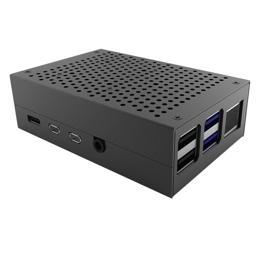 Protector Cooling Shell Cover Case Enclosure for Raspberry Pi 4B Mainboard