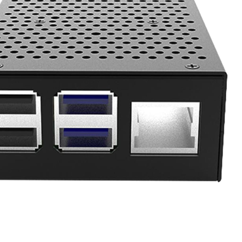 Protector Cooling Shell Cover Case Enclosure for Raspberry Pi 4B Mainboard