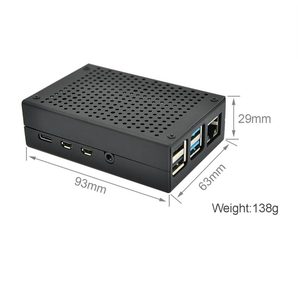 Protector Cooling Shell Cover Case Enclosure for Raspberry Pi 4B Mainboard