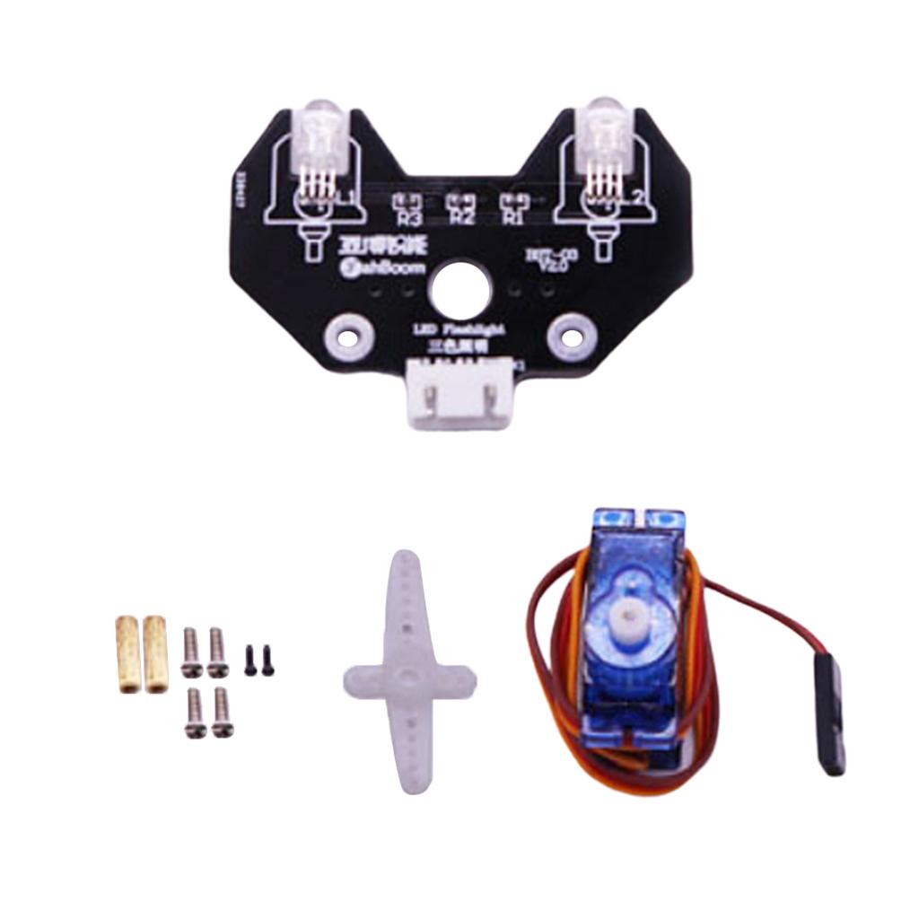 5mm / 10mm RGB LED Module Brightness Light Board 5mm LED Light Servo Mount