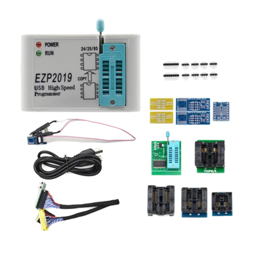 ZP2019 High Speed USB SPI Programmer Socket Support 24 25 93 EEPROM Bios
