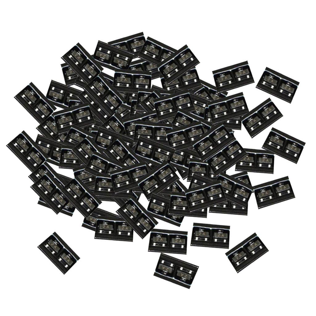 100 Pieces 40V 200mA SOT 23 2N3906 SMD PNP Transistor