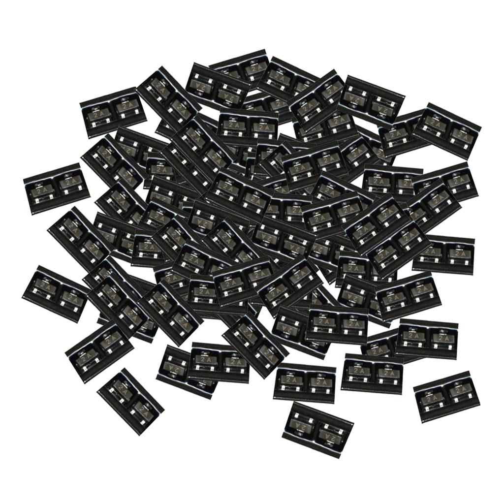100 Pieces 40V 200mA SOT 23 2N3906 SMD PNP Transistor