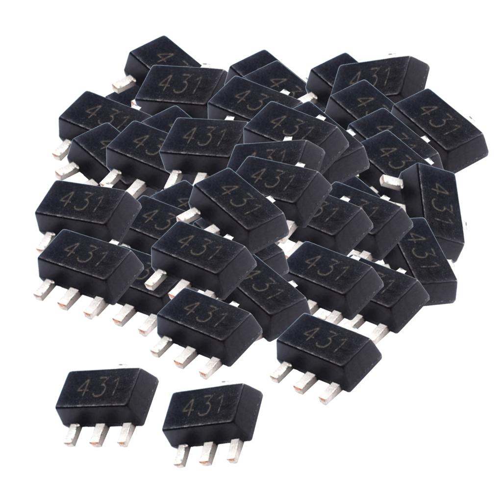 100Pcs SMT transistor TL431 431 sot 23 0.5% stabilized voltage transistor