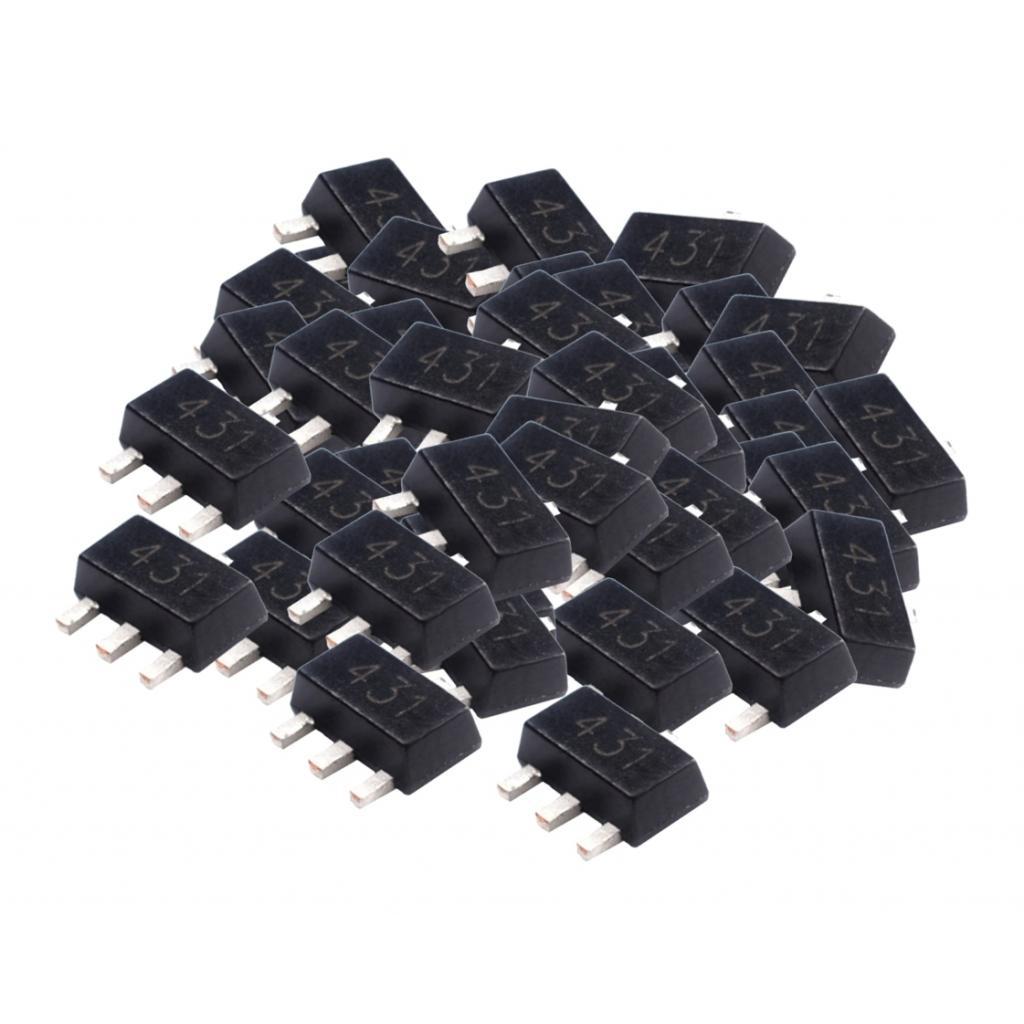 100Pcs SMT transistor TL431 431 sot 23 0.5% stabilized voltage transistor