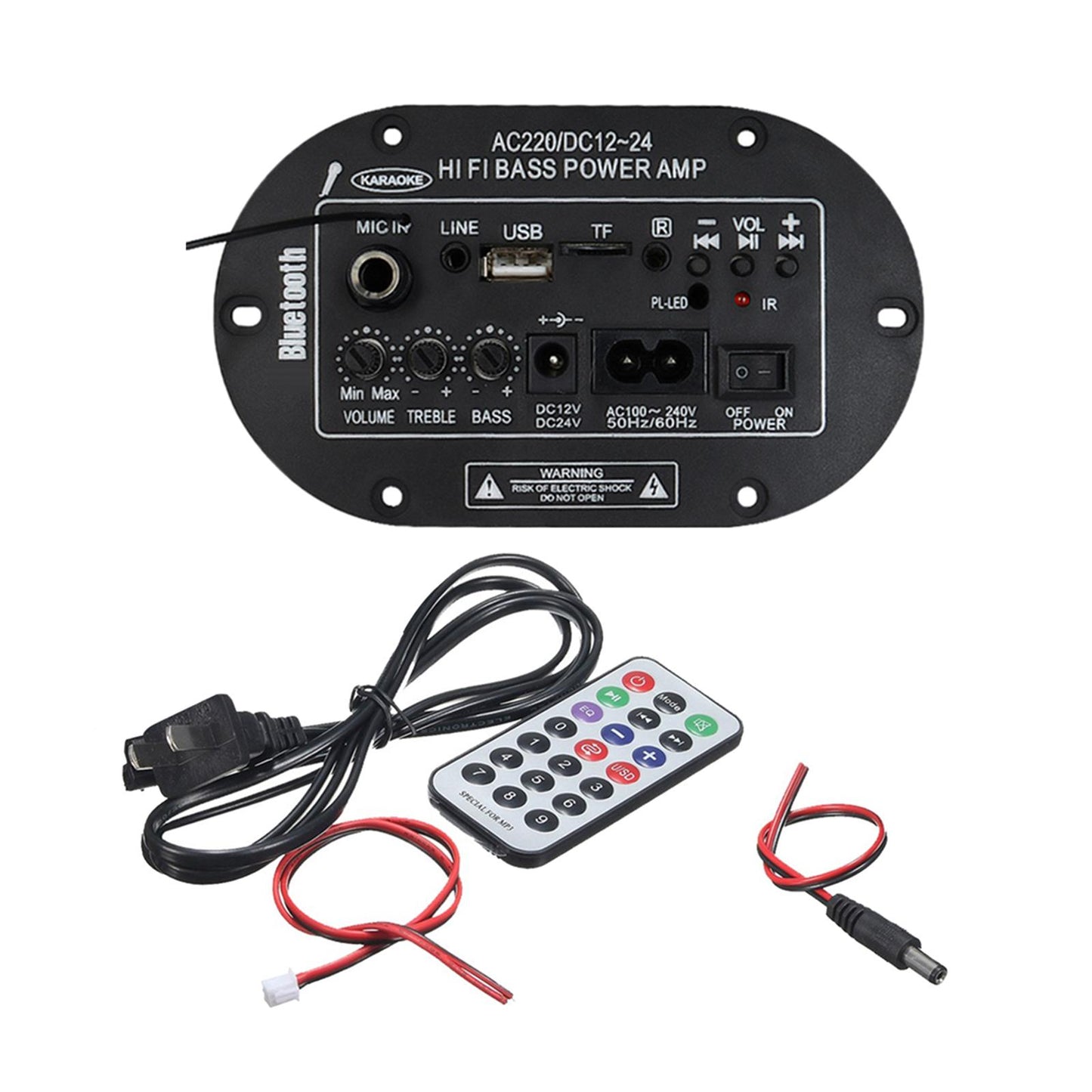 Digital Power Amp Built in Bluetooth Microphone Mono Power Amplifier Board