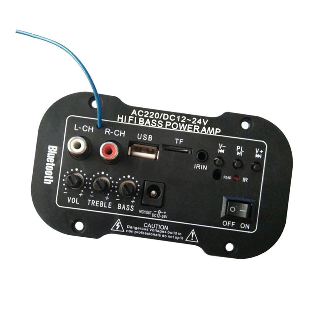Automobile Bass Subwoofer High Power Amplifier Board with Bluetooth 12V24V