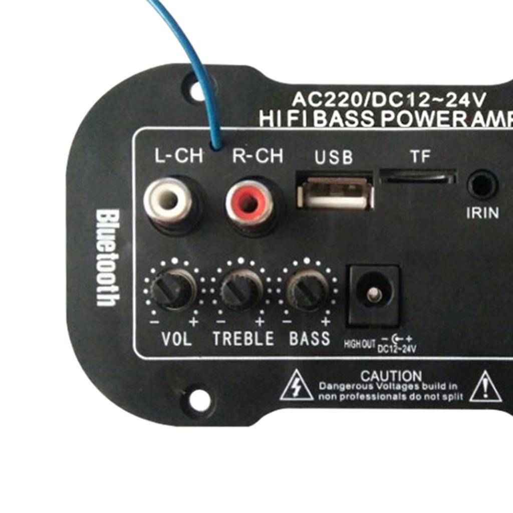 Automobile Bass Subwoofer High Power Amplifier Board with Bluetooth 12V24V