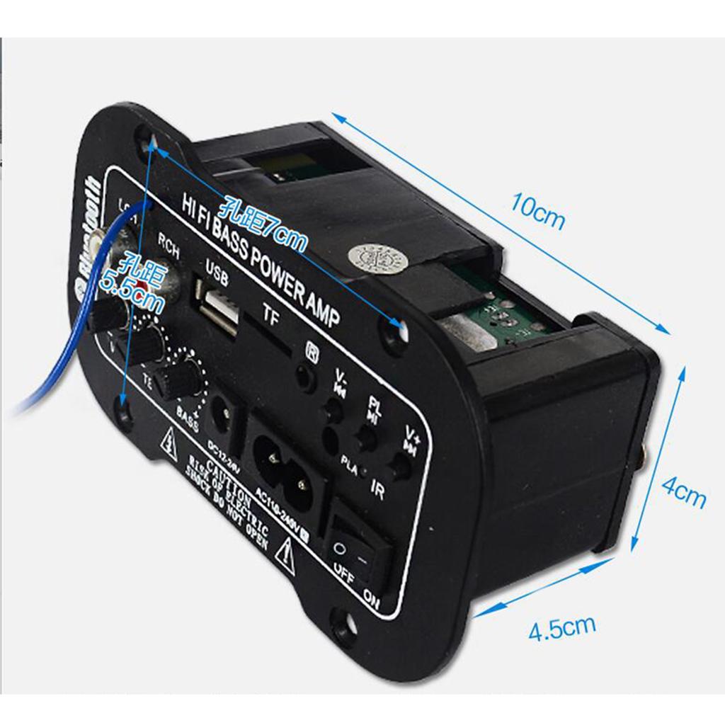 Automobile Bass Subwoofer High Power Amplifier Board with Bluetooth 12V24V