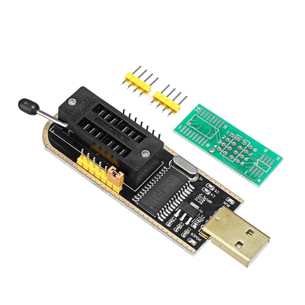 For EEPROM BIOS Programmer CH341A + SOIC8 Clip + 1.8V Adapter+SOIC8 Adapter