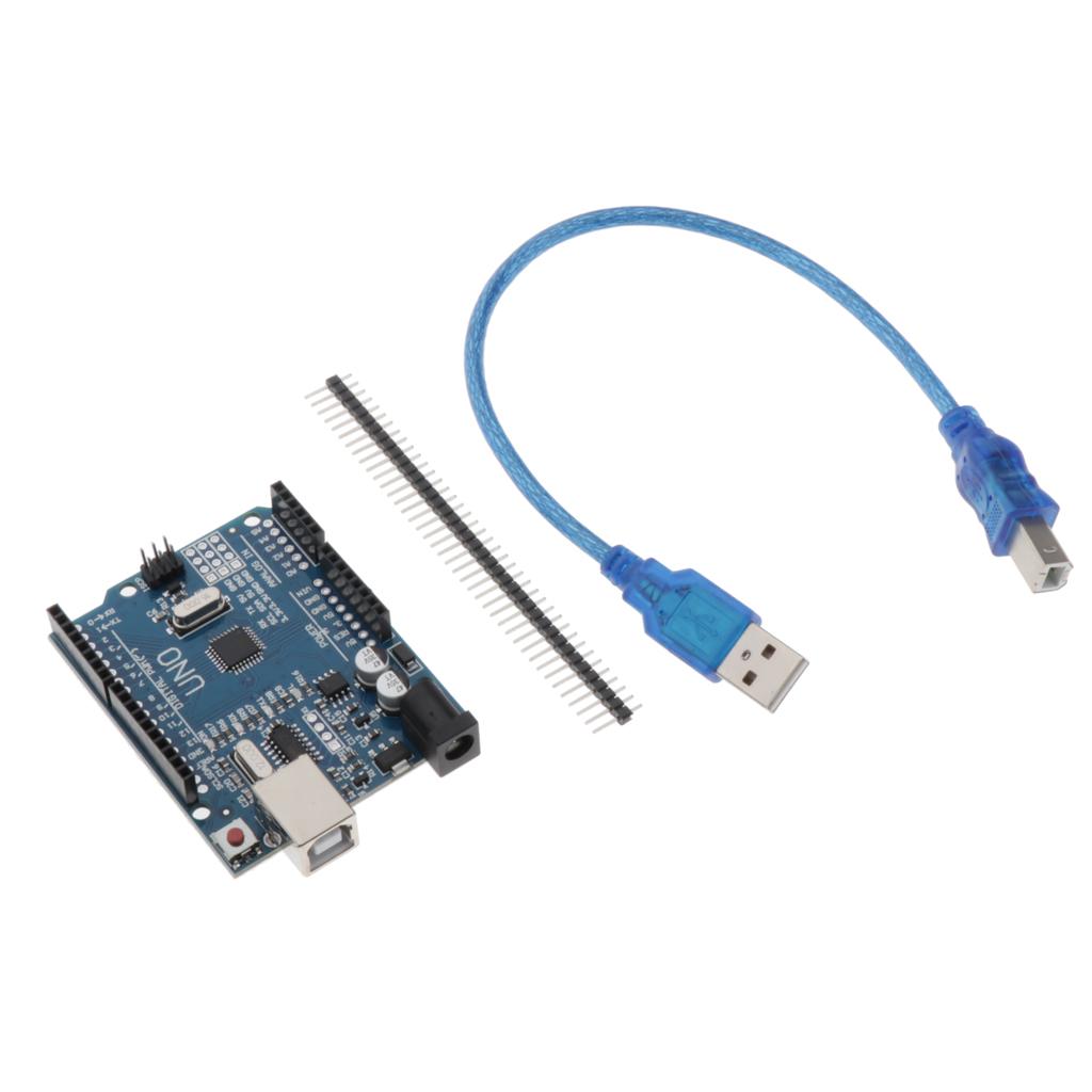 UNO R3 Development Board ATmega328P CH340 With Straight Pin Header W/Cable