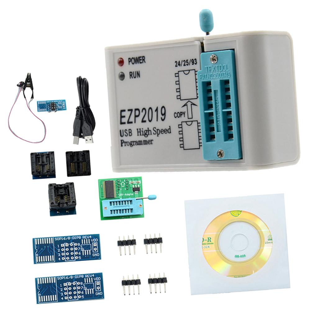 EZP2019 High Speed USB SPI Programmer Support 24 25 26 93 EEPROM Flash Bios