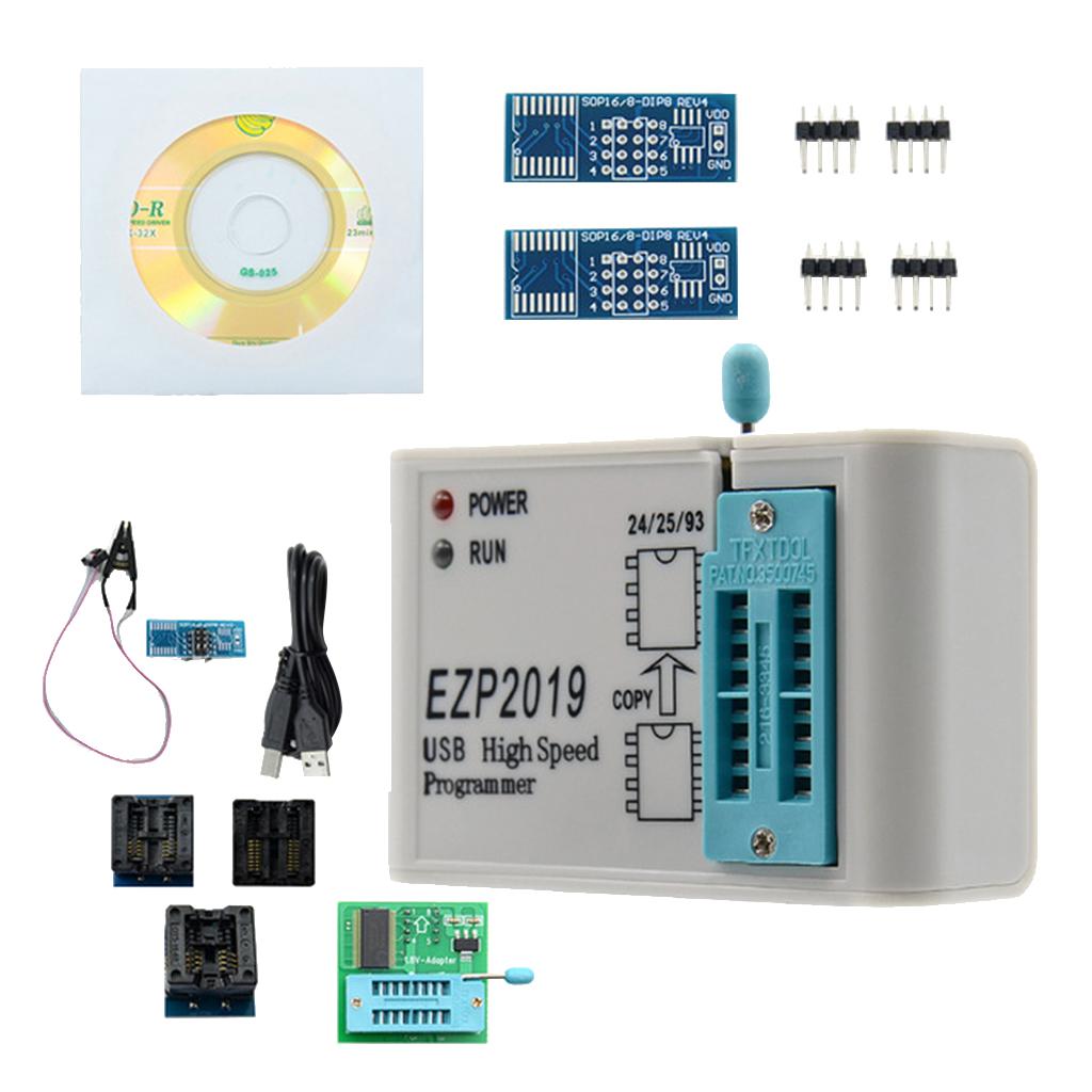 EZP2019 High Speed USB SPI Programmer Support 24 25 26 93 EEPROM Flash Bios