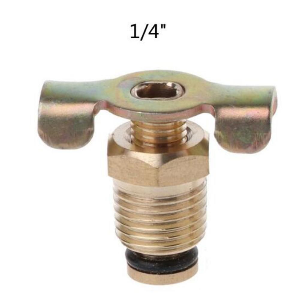 Air Compressor Tank Drain Valve Switch Plug Screw Brass with T-handle Home