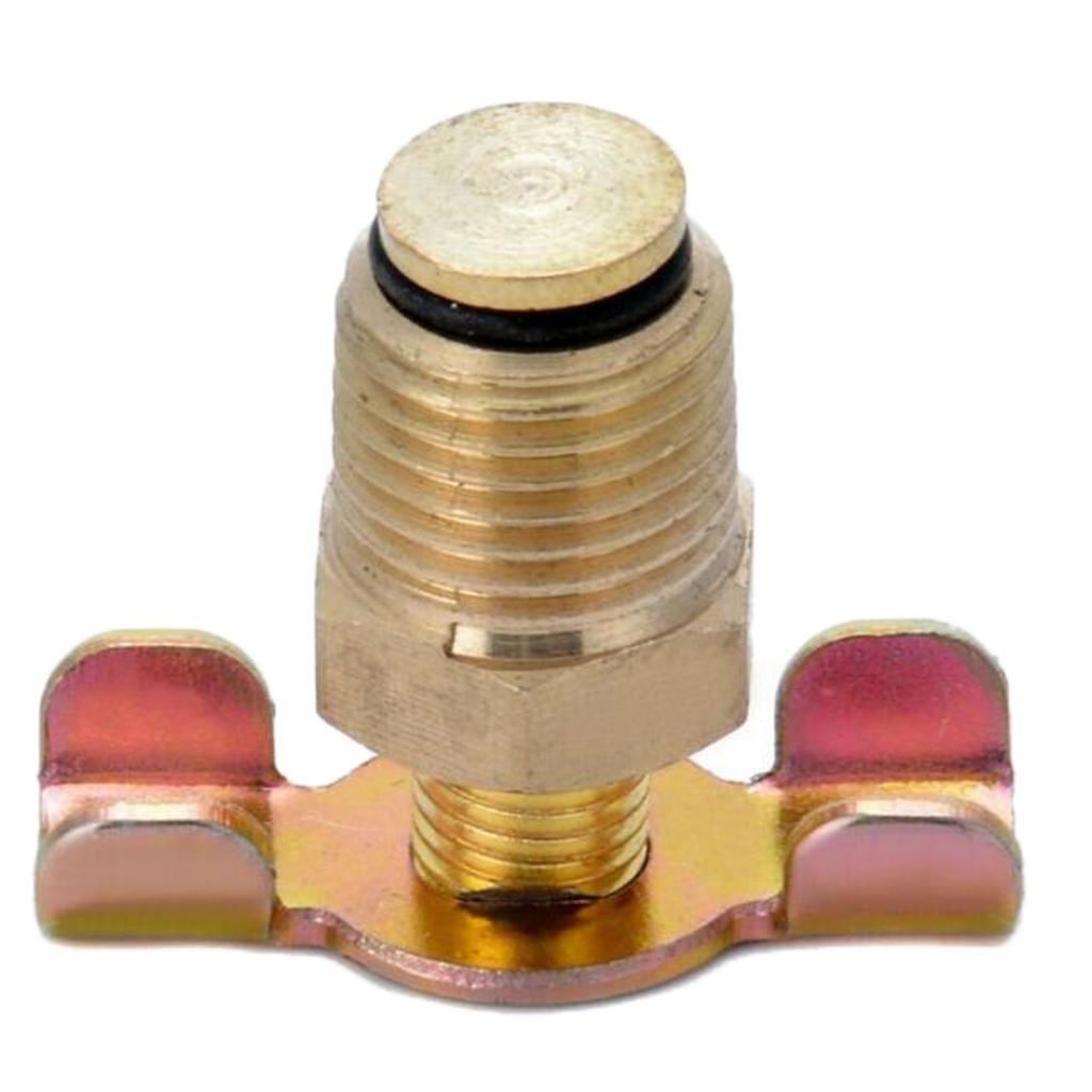 Air Compressor Tank Drain Valve Switch Plug Screw Brass with T-handle Home