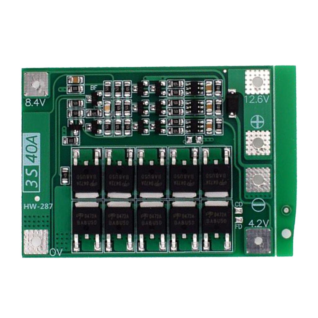 3S Cell PCB BMS 18650 Protection Board for Lithium Battery enhanced edition