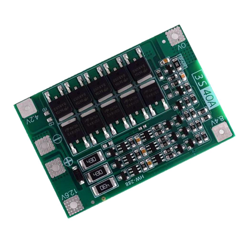 3S Cell PCB BMS 18650 Protection Board for Lithium Battery balancing edition