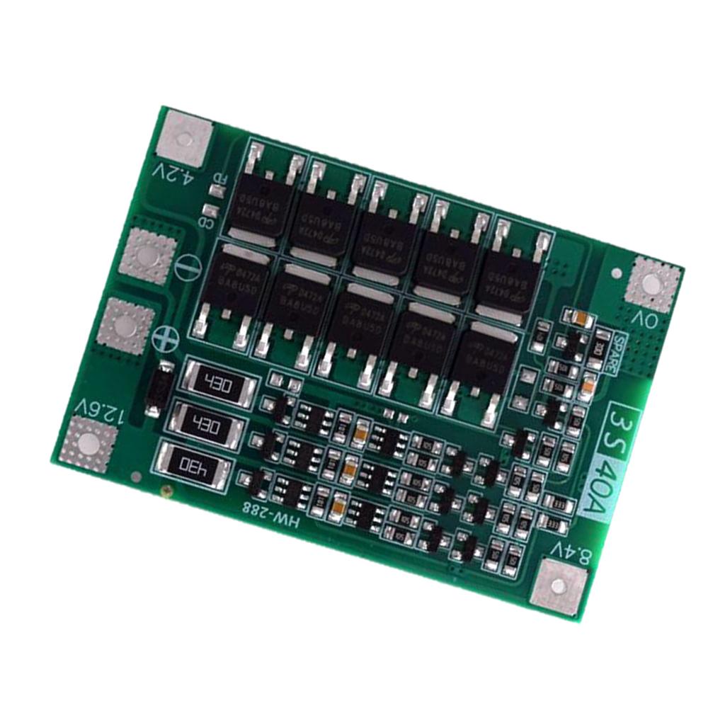 3S Cell PCB BMS 18650 Protection Board for Lithium Battery balancing edition