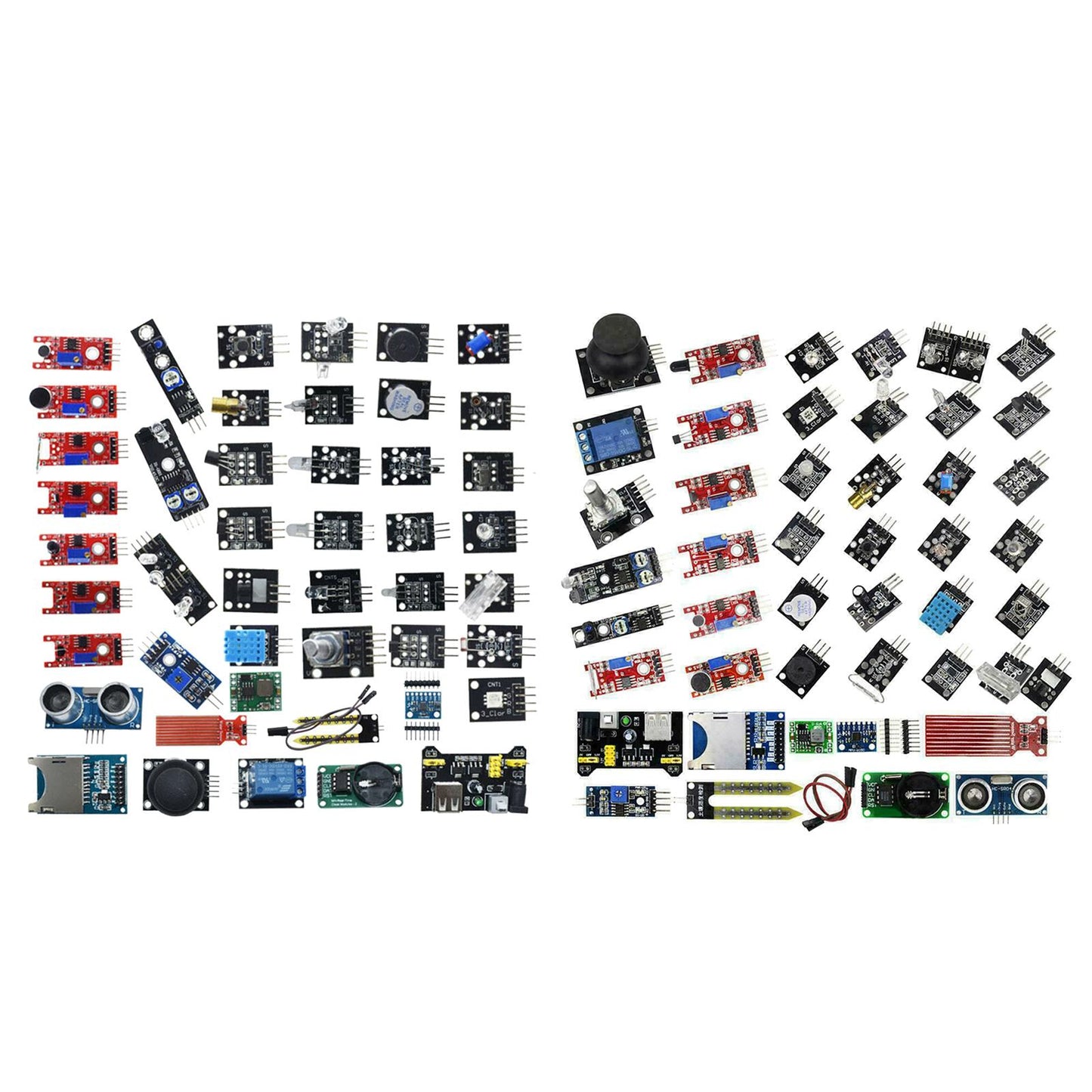 NEW Upgraded Version 45pcs Sensor Modules Starter Kit for Computer Accs Bagged