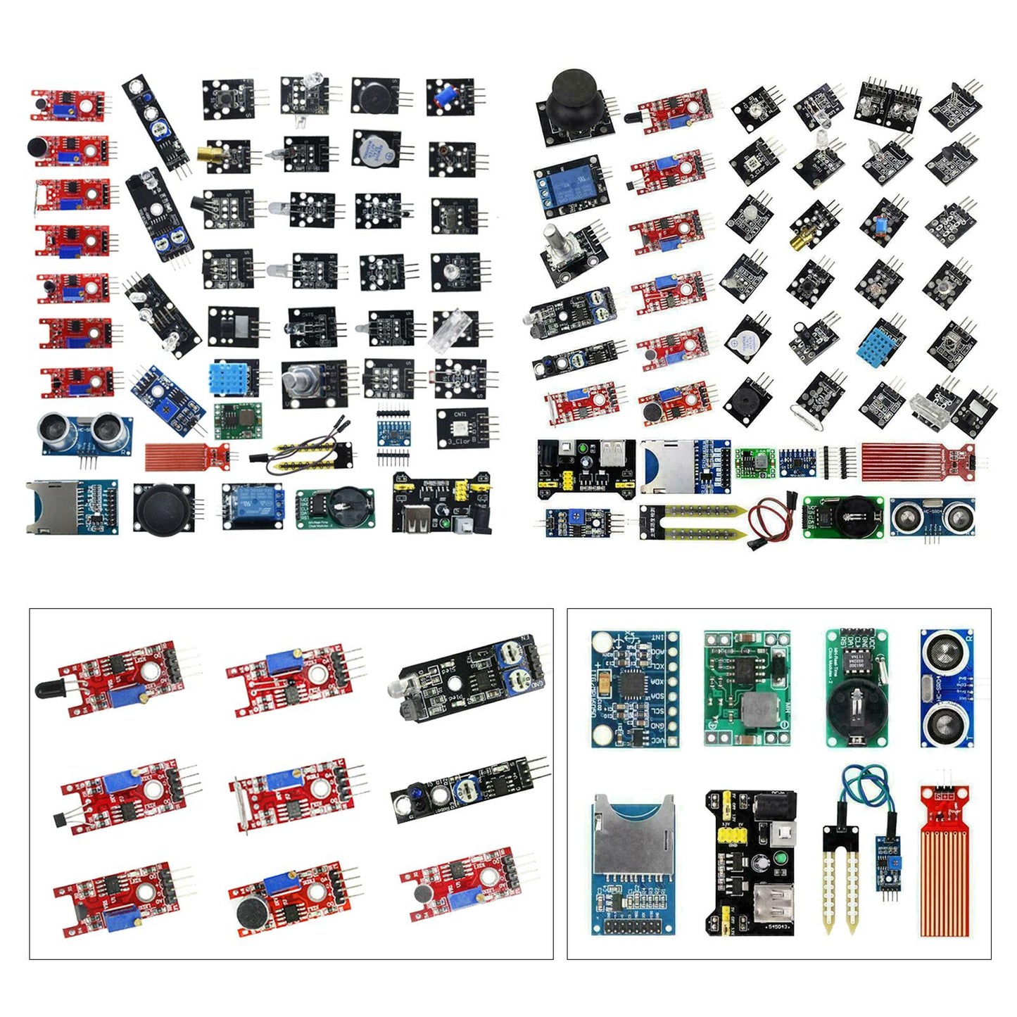 NEW Upgraded Version 45pcs Sensor Modules Starter Kit for Computer Accs Bagged