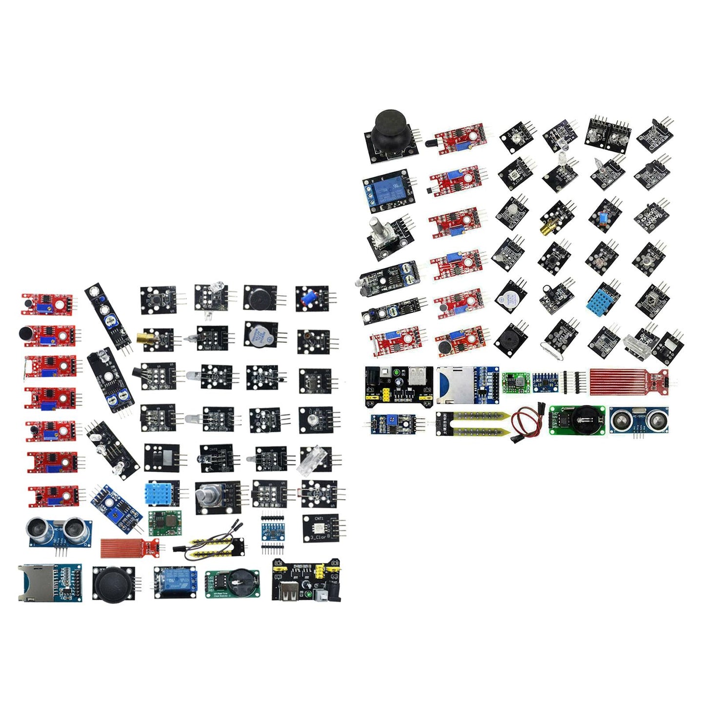 NEW Upgraded Version 45pcs Sensor Modules Starter Kit for Computer Accs Bagged