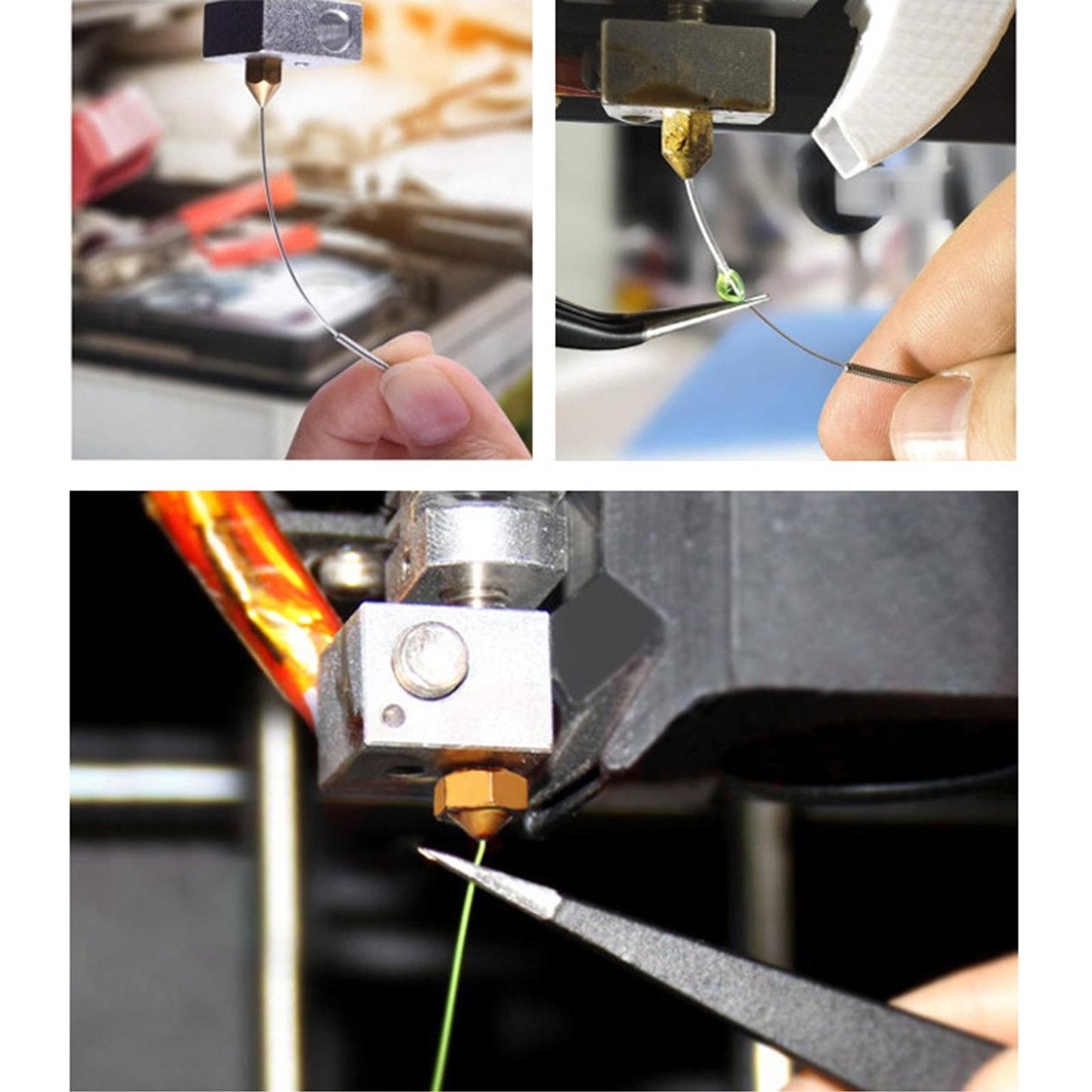 3D Printer Nozzles Cleaning Kit MK8 Extruder Nozzles for Creality CR 10