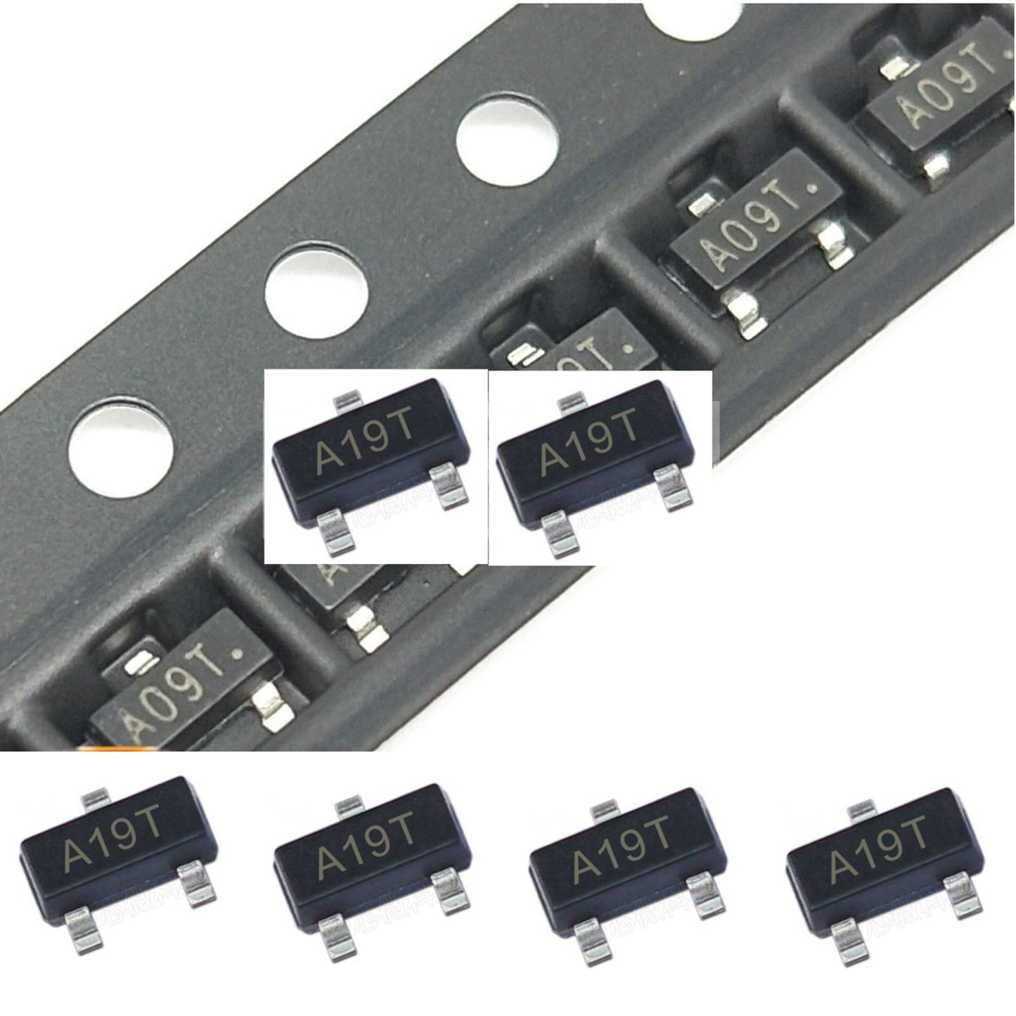 100 Pieces AO3401 Field Effect Transistor Good Current Low Power Dissipation