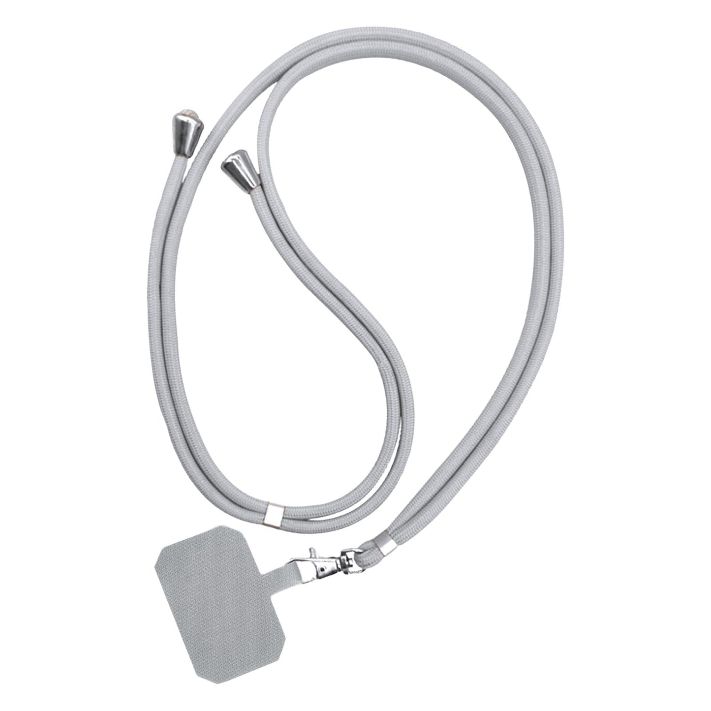 Universal Phone Lanyard Adjustable Smartphone Crossbody Strap Light gray
