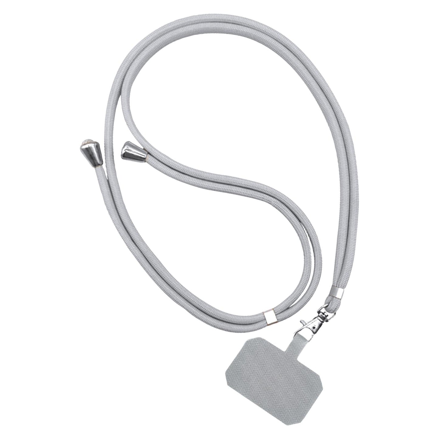 Universal Phone Lanyard Adjustable Smartphone Crossbody Strap Light gray