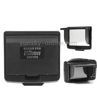Digital LCD Sunshade Hood Screen Protector for Nikon D700 (Black)