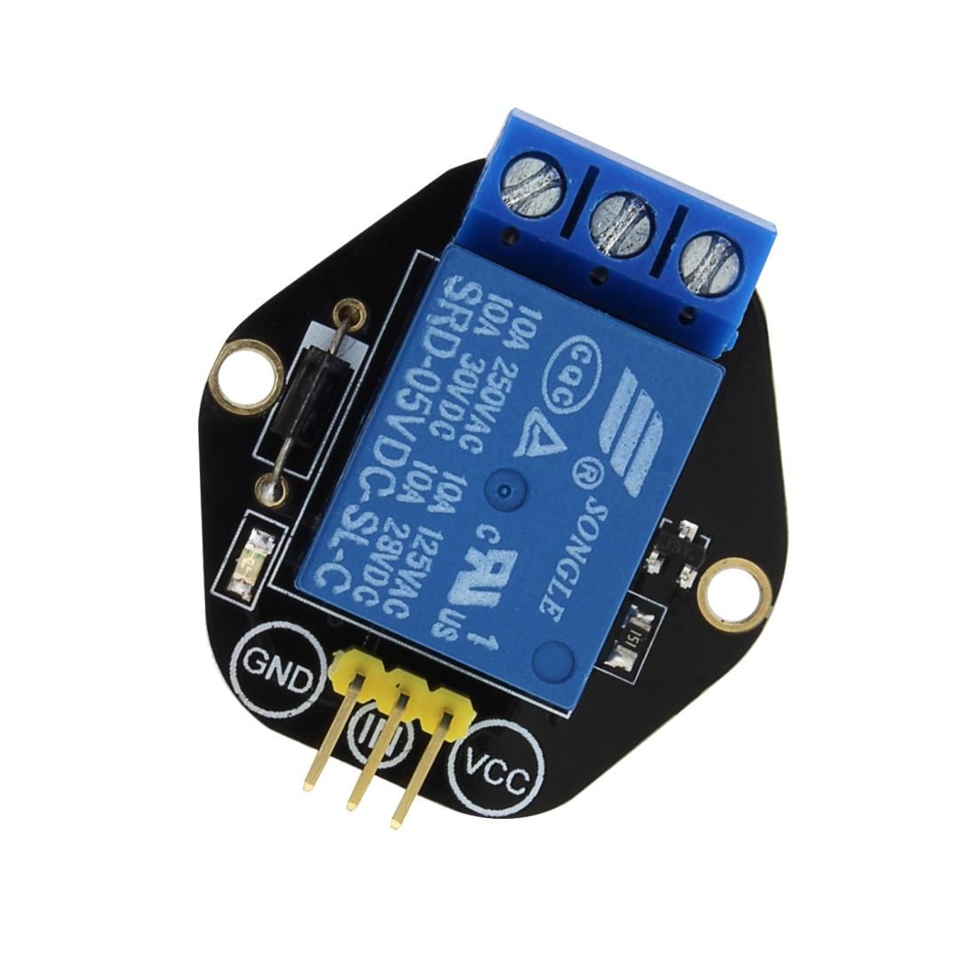 LandaTianrui LDTR-RM06 5V Single Relay Module Compatible with Arduino (Black)