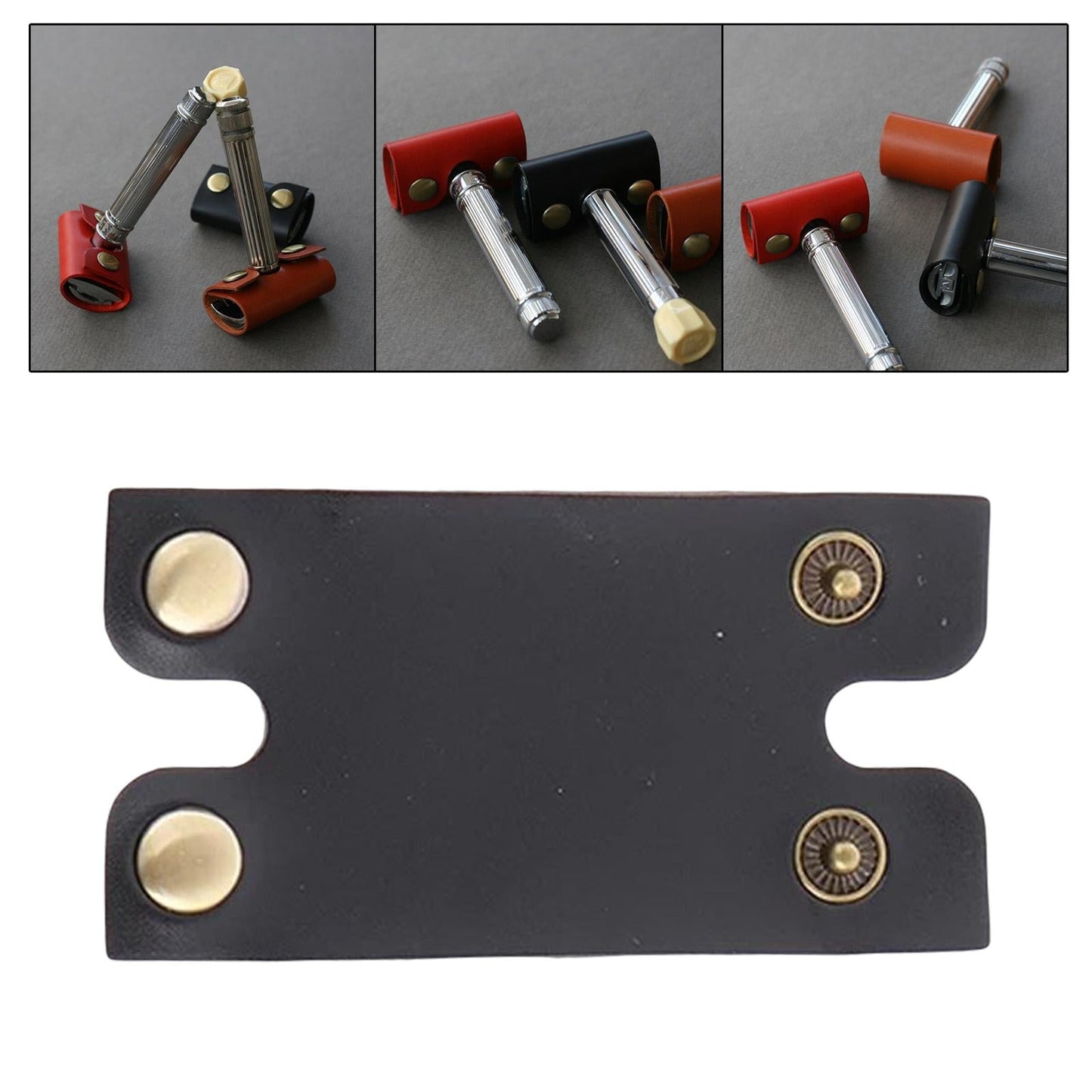 shaver Head Protective Sheath PU Durable Long Service Life Portable for Home Black