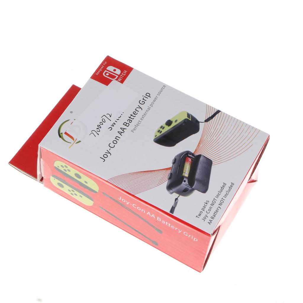 AA Battery Charging Grip for Nintendo Switch Controller Handle(Pair)
