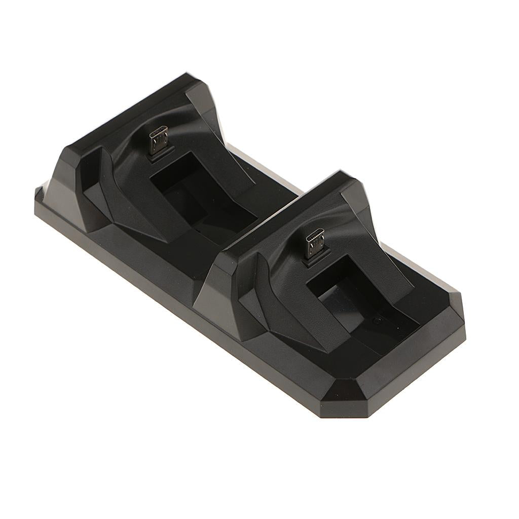 Controller Charger Charging Docking Station Stand Dual USB Fast Charging Cradle for Sony Playstation 4 PS4 Controller Black