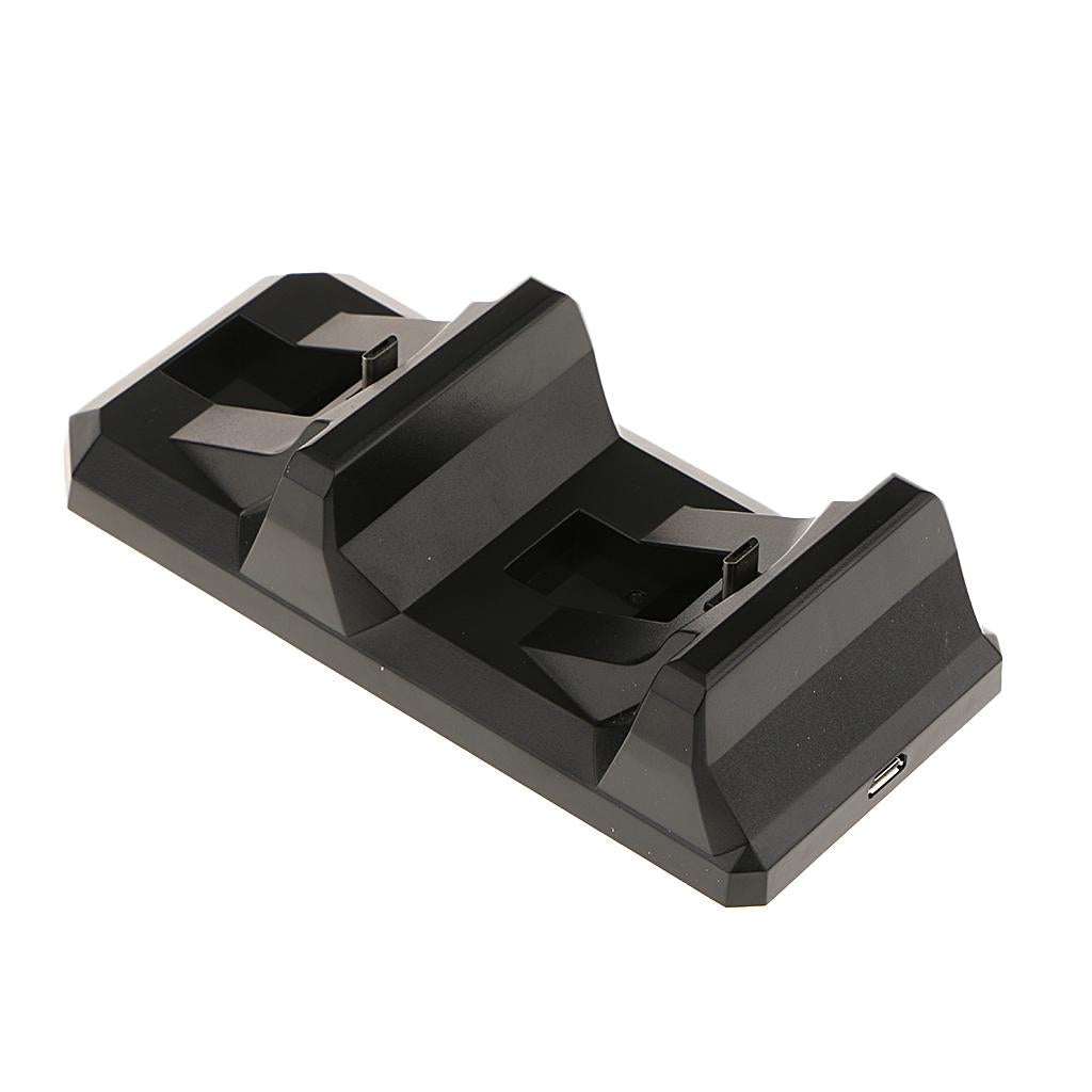 Controller Charger Charging Docking Station Stand Dual USB Fast Charging Cradle for Sony Playstation 4 PS4 Controller Black