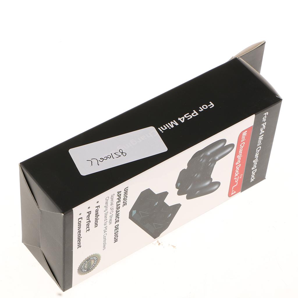 Controller Charger Charging Docking Station Stand Dual USB Fast Charging Cradle for Sony Playstation 4 PS4 Controller Black