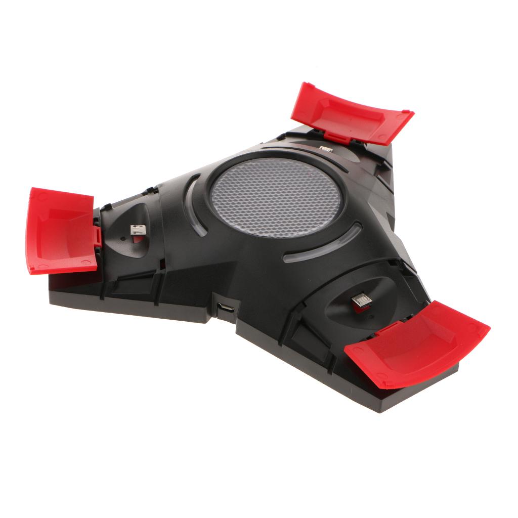 Triangle-Charger-Dock-3-Ports-Charging-Station-for-PS4-Silm-Pro-Controller-Comes-with-Charging-Cable