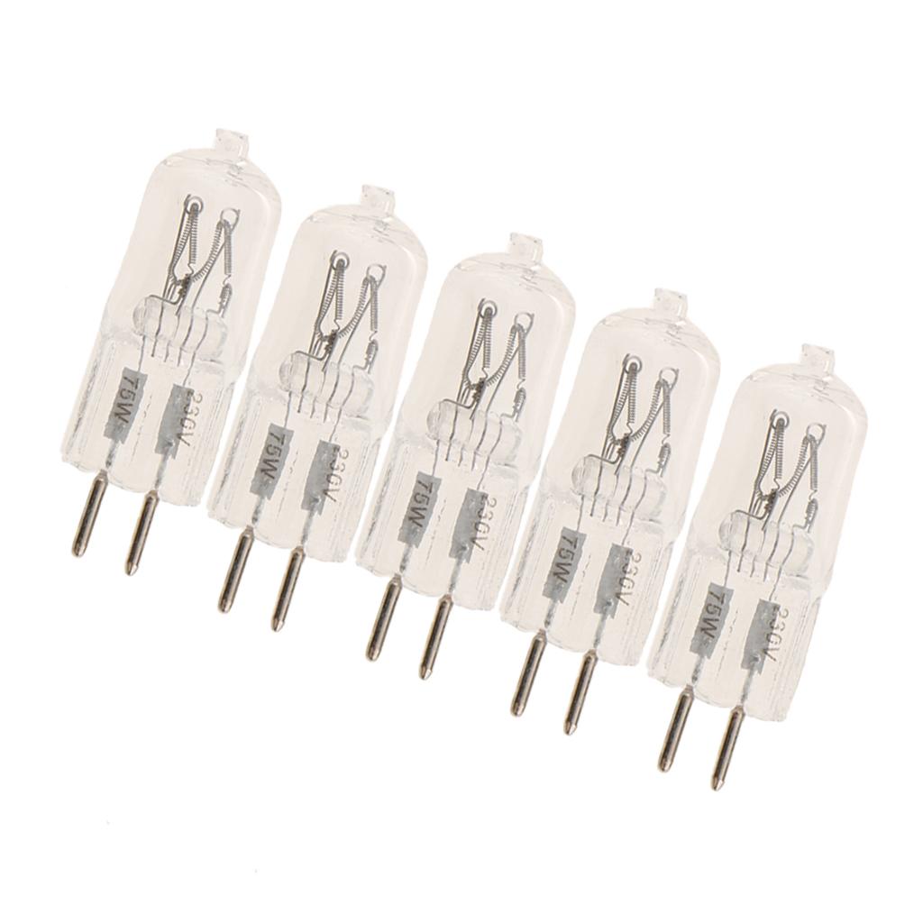 5Pieces Halogen Light Bulb Spotlight Bulb Modeling Light Focus Lamp 75W 230V