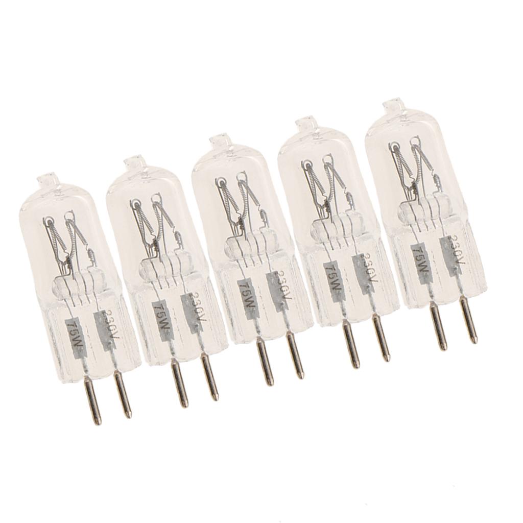 5Pieces Halogen Light Bulb Spotlight Bulb Modeling Light Focus Lamp 75W 230V