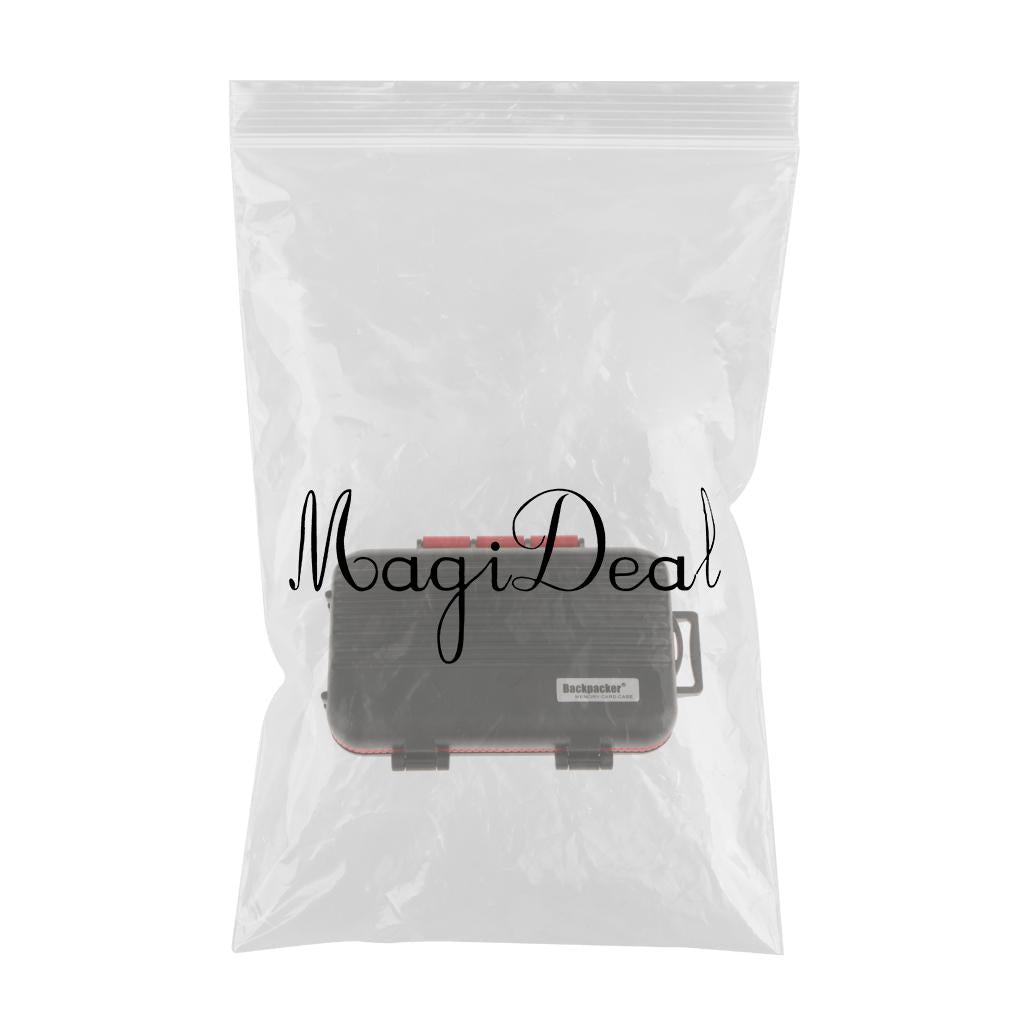 24 Slots Memory Card Case Carrying Holder Storage Box for CF Cards & TF Cards & SD Cards Black