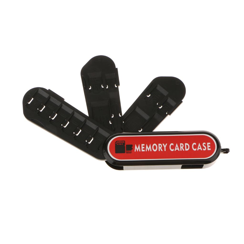 Memory-Card-Storage-Case-with-Portable-Lanyard-Pocket-Size-with-3-Layer-Storage-Fits-1x-SD-and-6x-TF-and-3x-SIM-(SDHC/SDXC/TF)-Cards
