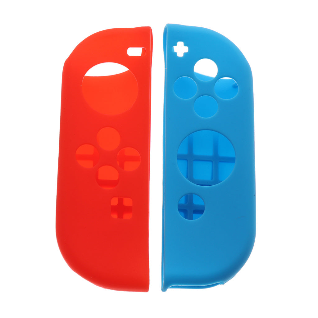 Soft Case + Thumbstick Cap for Nintendo Switch Joy-con Red Blue