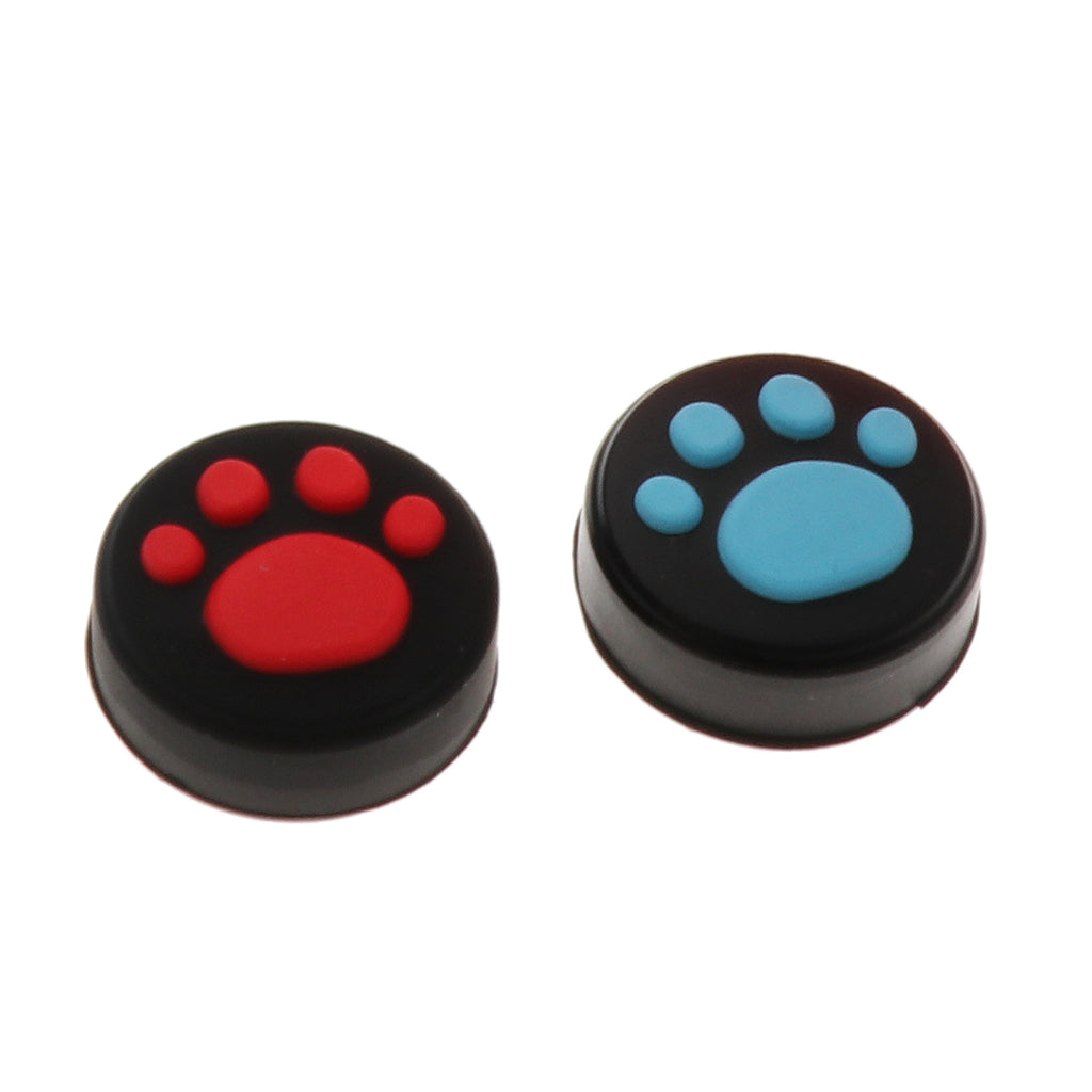 Soft Case + Thumbstick Cap for Nintendo Switch Joy-con Red Blue