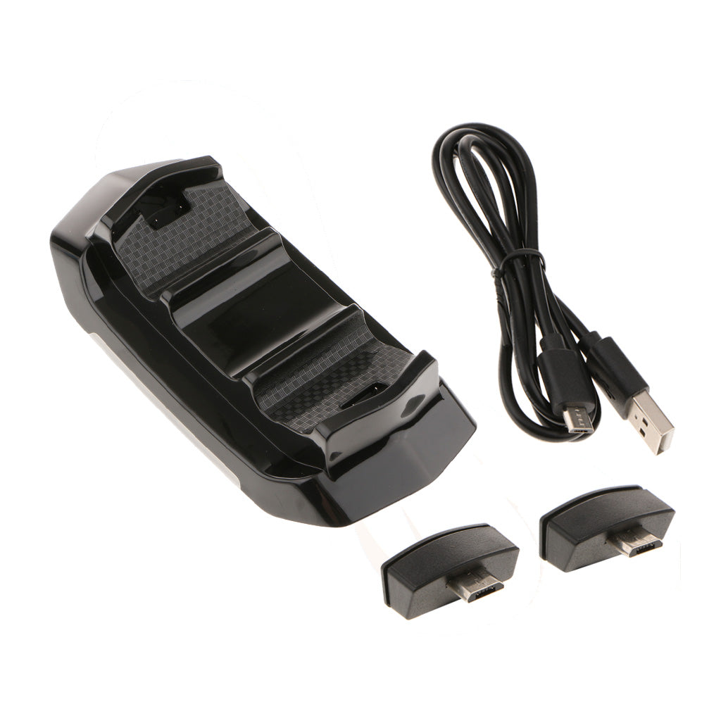 Controller-Charger-Charging-Docking-Station-Stand-Dual-USB-Fast-Charging-Cradle-for-Sony-Playstation-4-PS4-Slim-Pro-Controller-Black