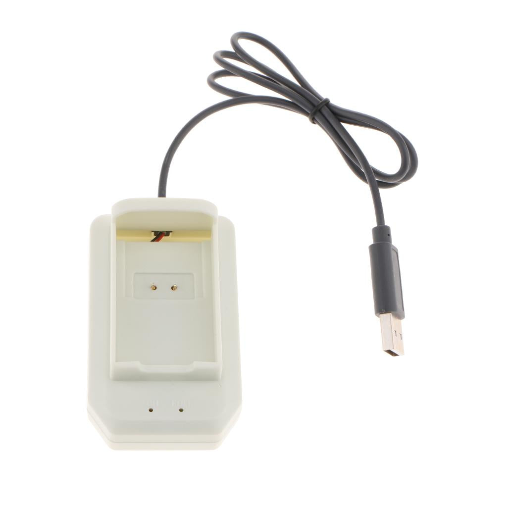 For Xbox 360 Rechargeable Battery Charger Charging Station Dock Stand White
